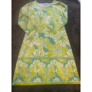 Jean-Pierreklifa green and yellow floral dress size M